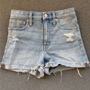 Madewell high-rise denim shorts